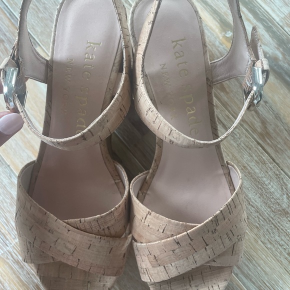 NWOT KATE SPADE cork wedges size 9 - Picture 3 of 6
